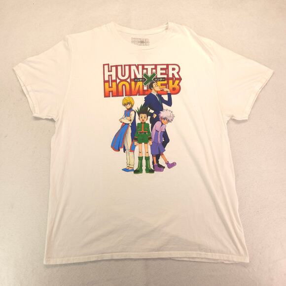 Hunter X Hunter Casual Pullover Graphic T-Shirt Adult Mens Size 2XL White - Picture 2 of 9